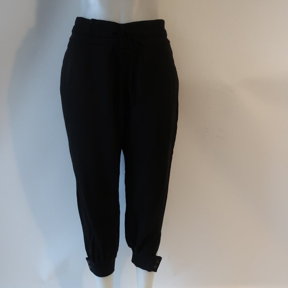 Womens The Range Black Elastic Drawstring Waist C… - image 1